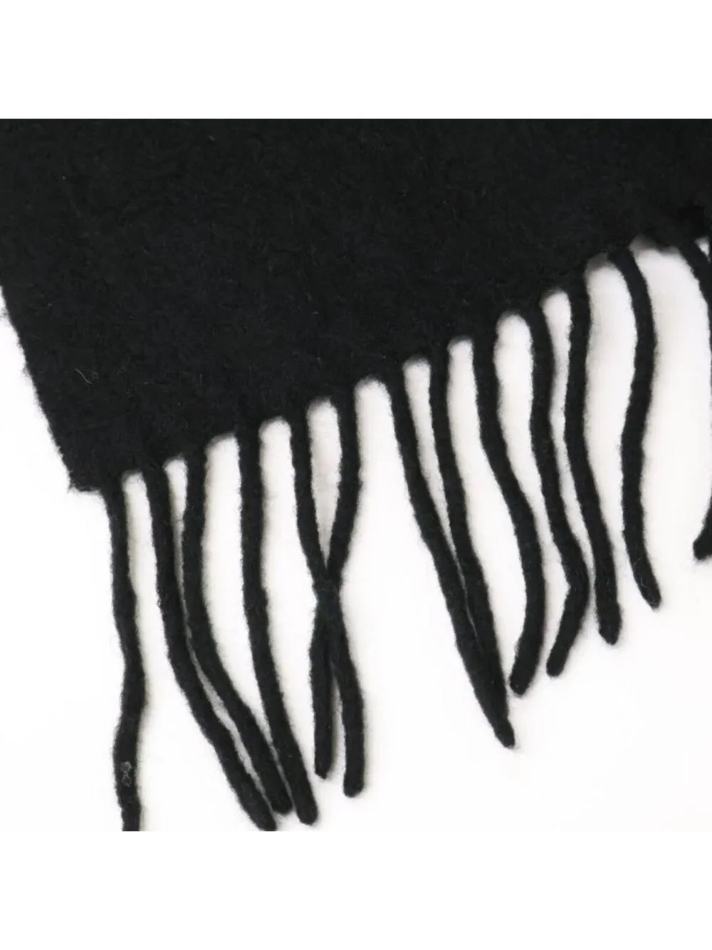 Hermes Cashmere 100 Logo Embroidery Fringe Large Scarf - Picture 6 of 7